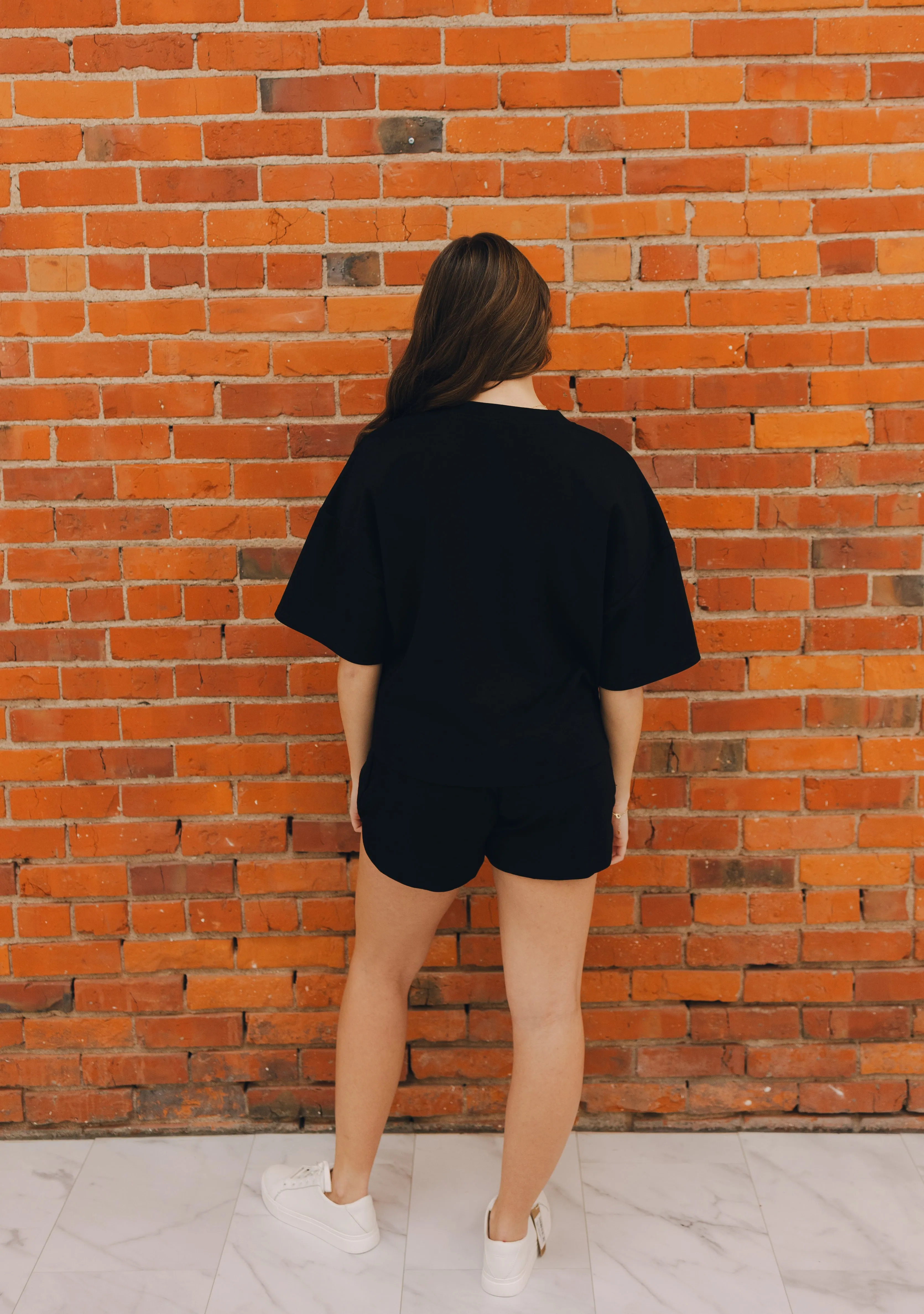 Solid Loungewear Set - Black