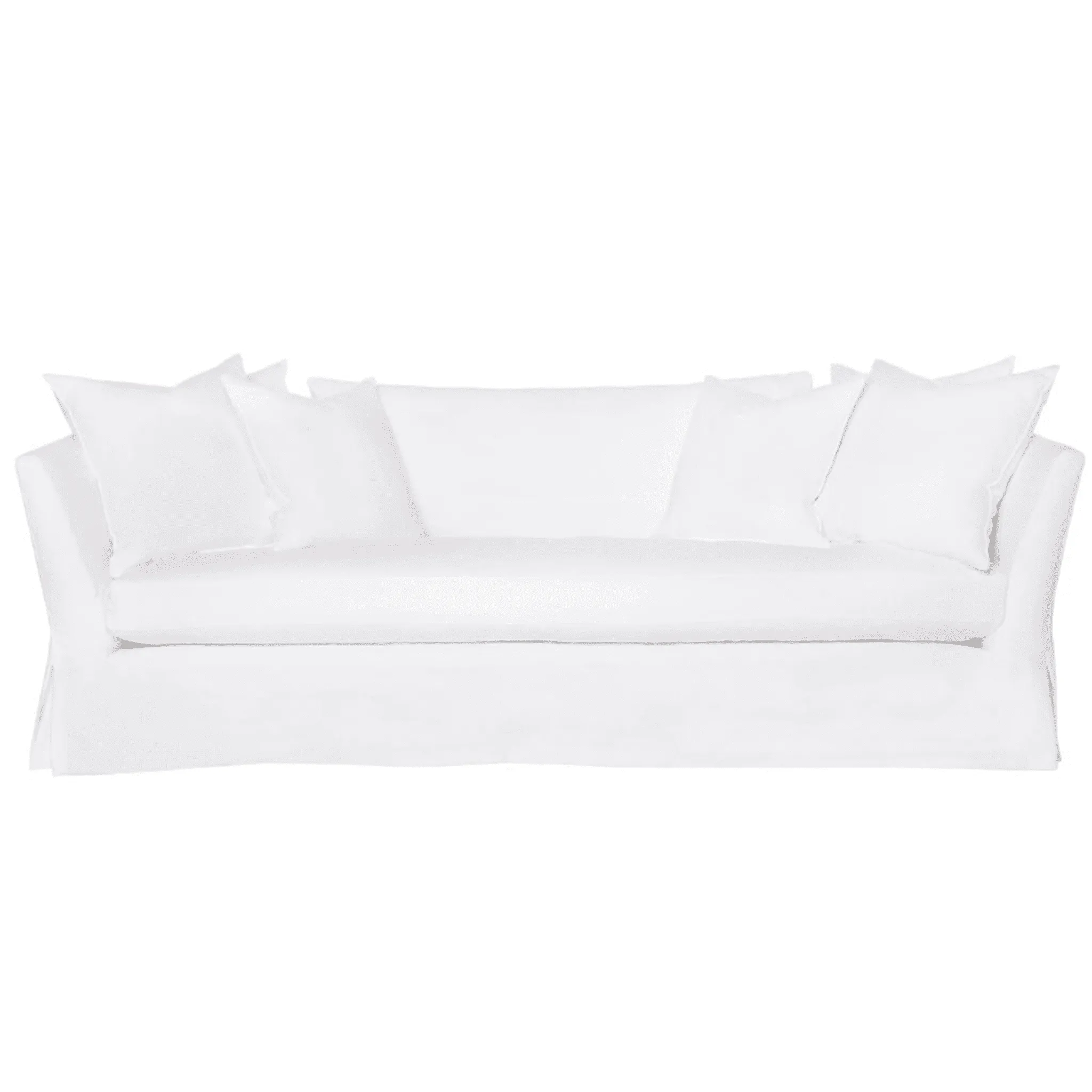 St. Bart's 100in Slipcovered Sofa in Denim White - FLOOR SAMPLE / WAREHOUSE SALE