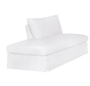 St. Bart's 72in Slipcovered Armless Sofa w/LAF Bumper