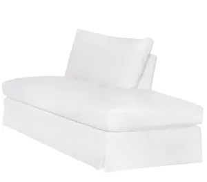 St. Bart's 72in Slipcovered Armless Sofa w/RAF Bumper