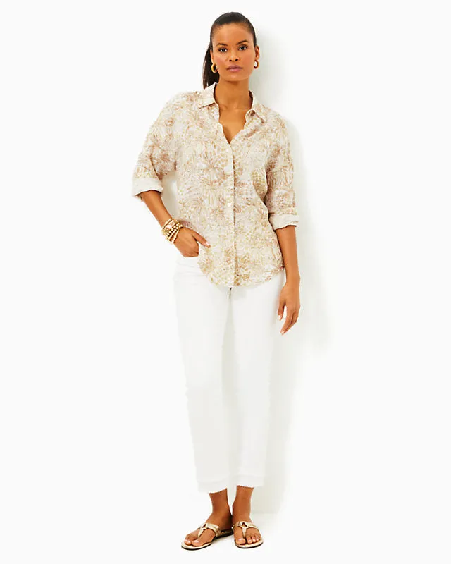 Stevey Relaxed Button Down Linen Shirt