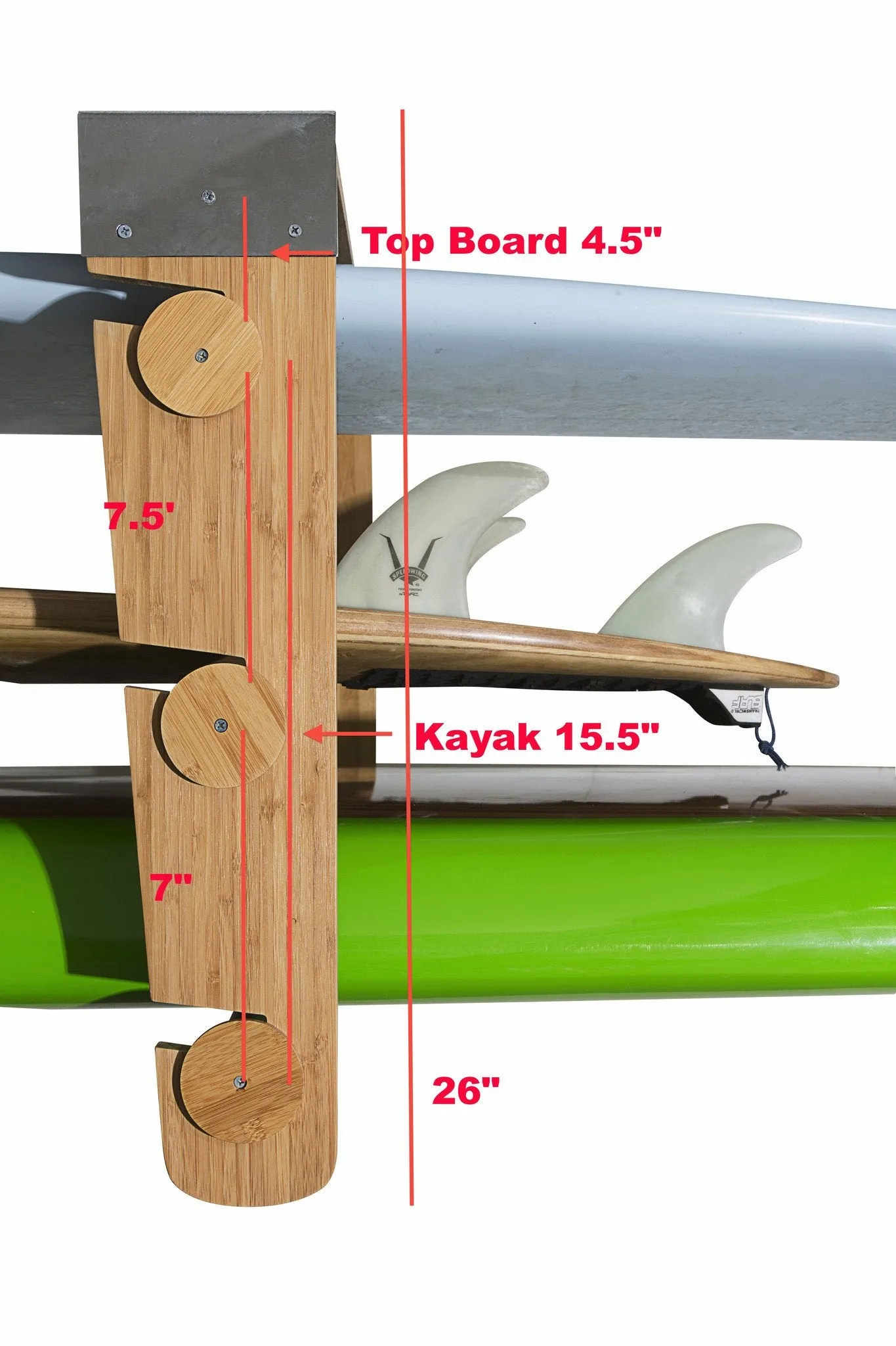 Surfboard & SUP Ceiling Rolling Rack
