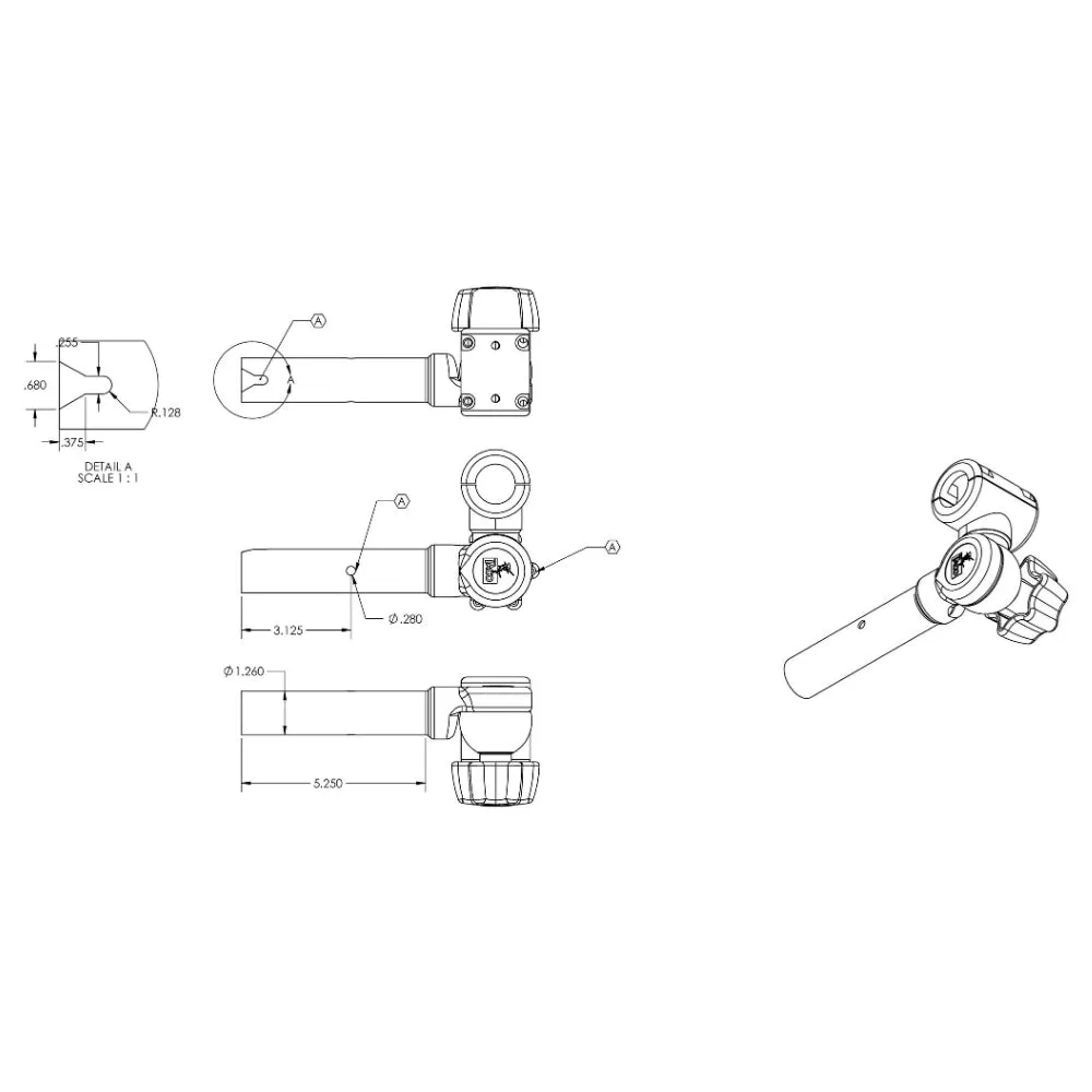 TACO ShadeFin Adjustable Clamp-On Pipe Mount [T10-3000-7]