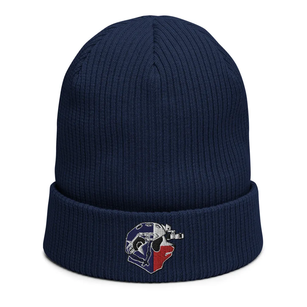 Texan Strong Panda Organic ribbed beanie