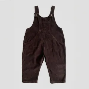 The Corduroy Dungaree - Chocolate