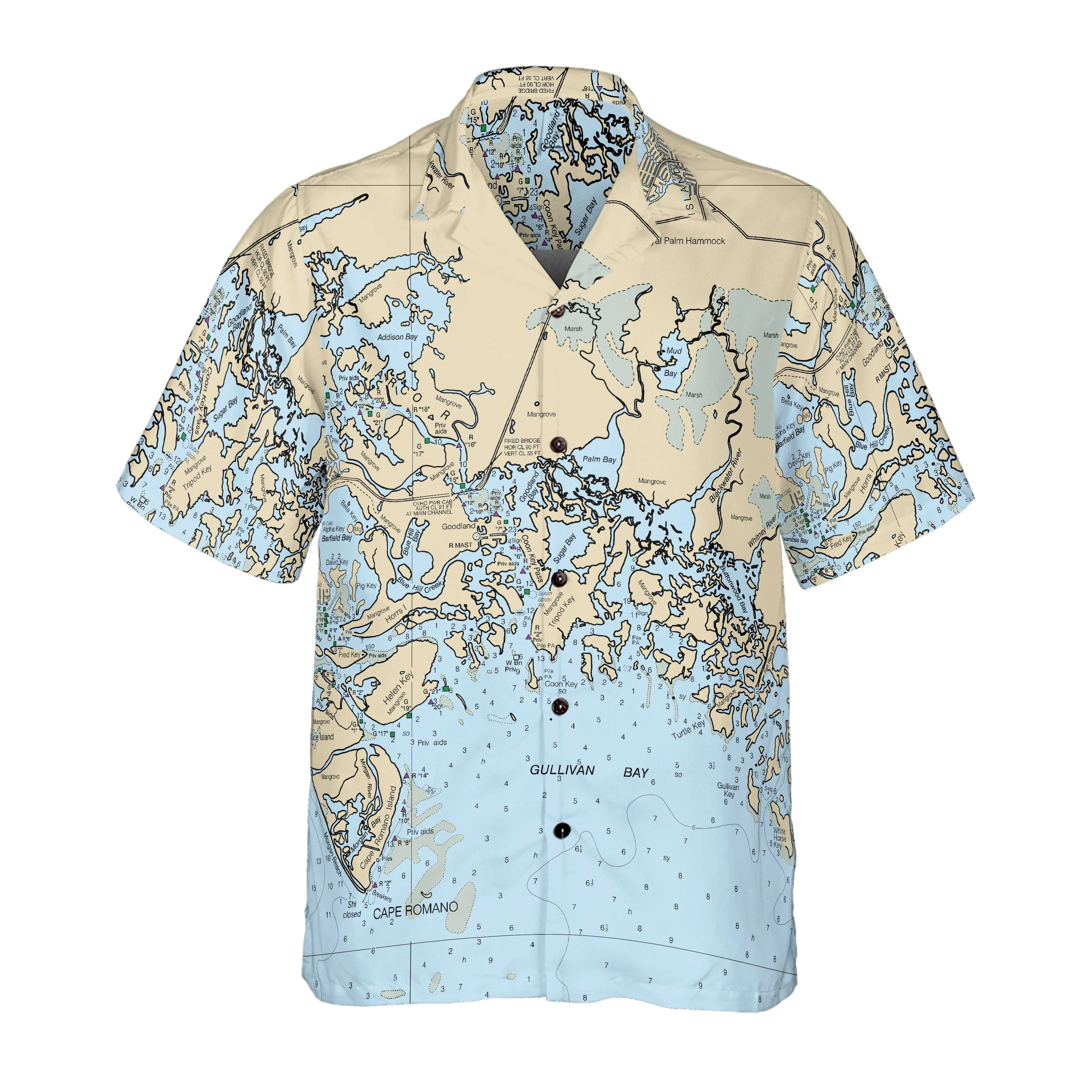 The Gullivan Bay Coconut Button Camp Shirt