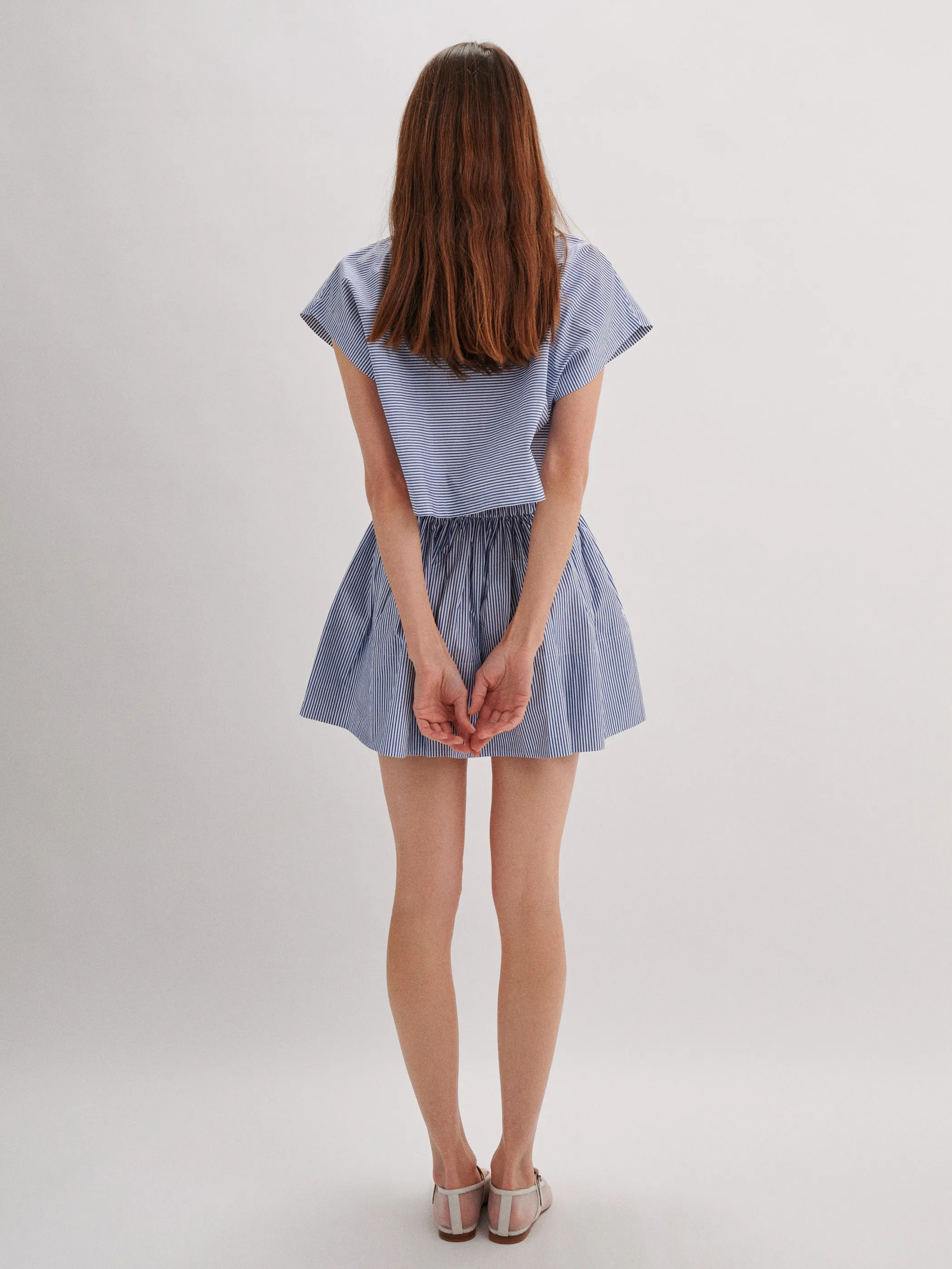 The Kori Crop Top in Cotton Poplin