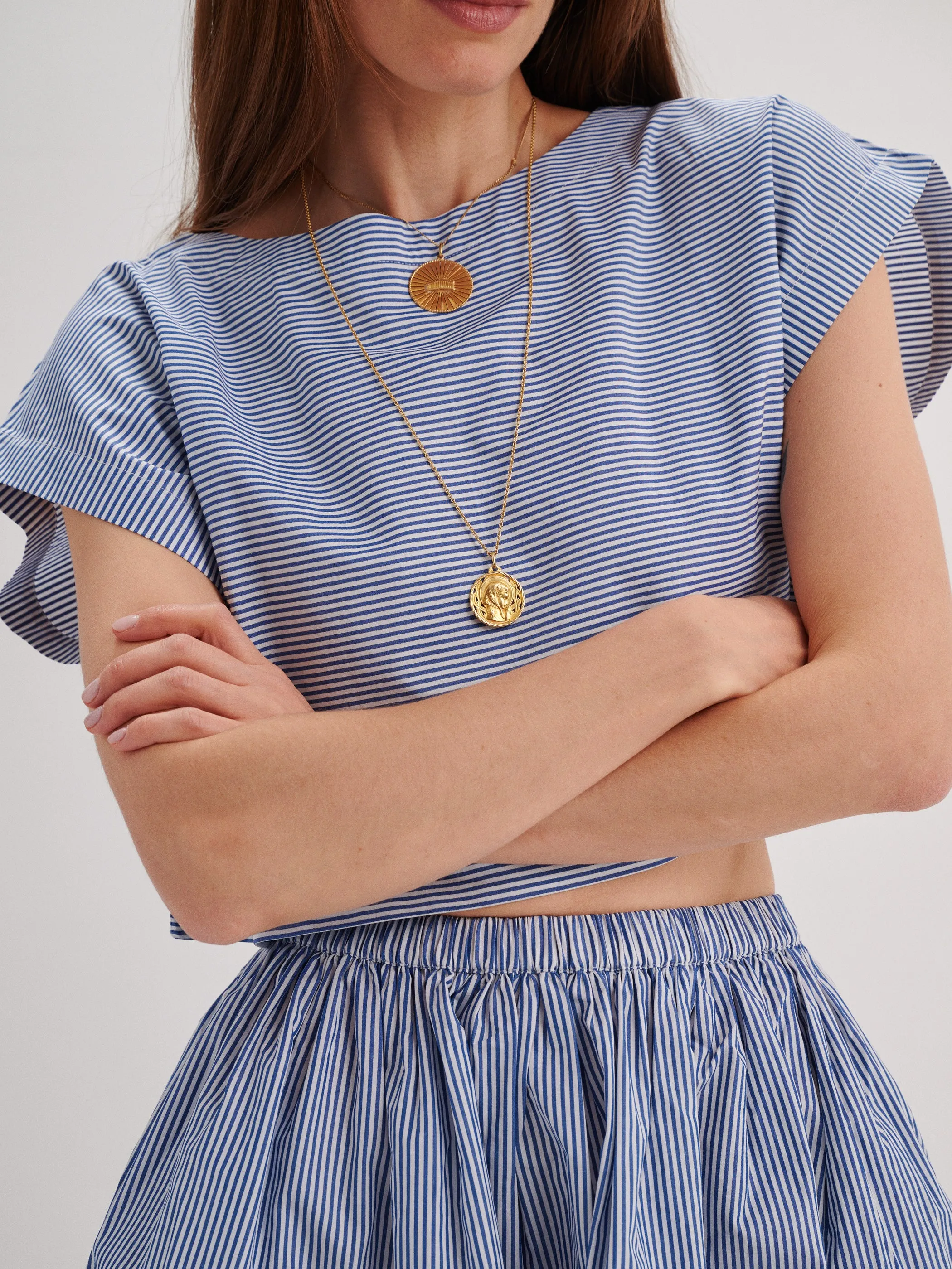The Kori Crop Top in Cotton Poplin