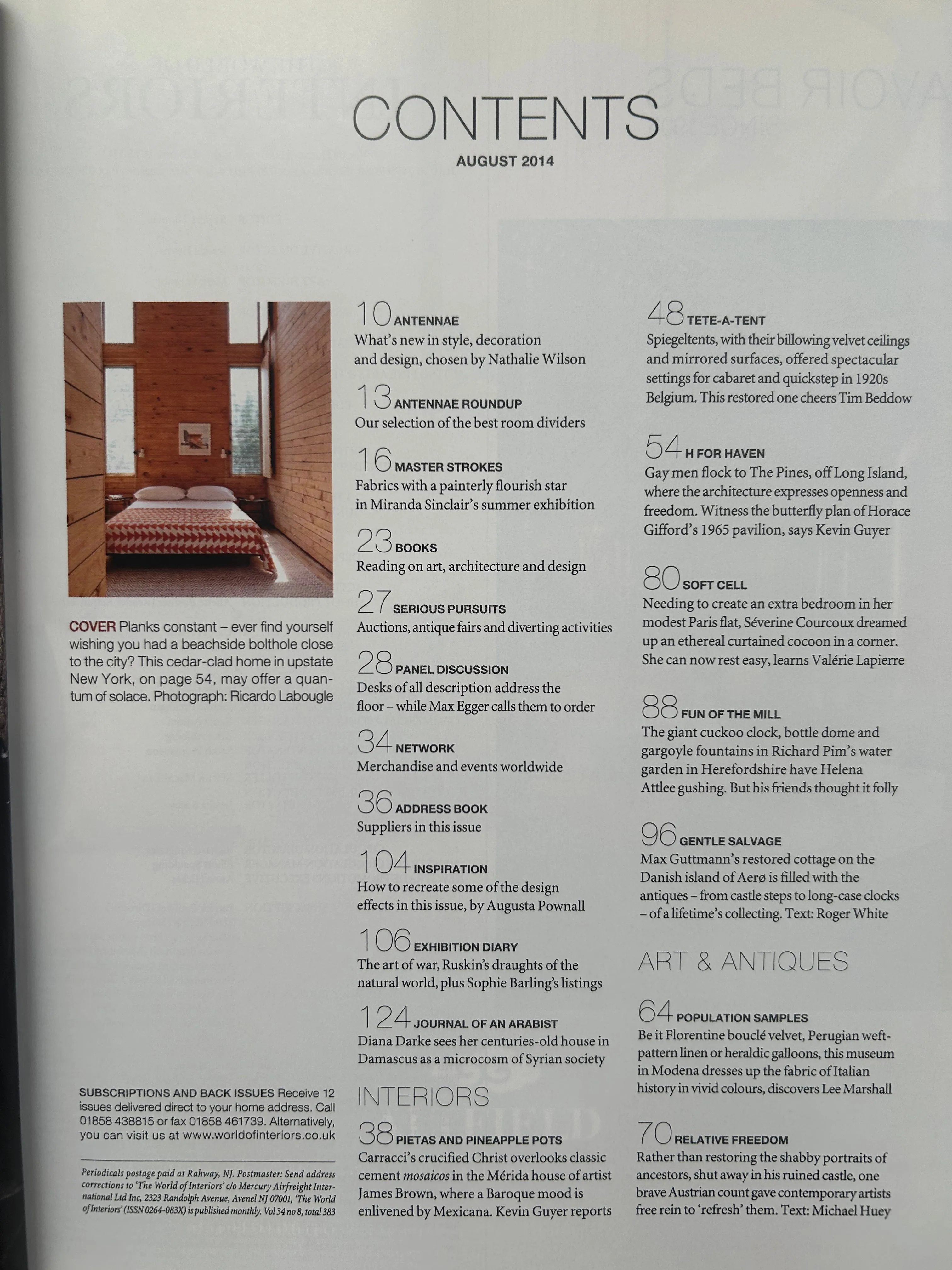 The World of Interiors - August 2014