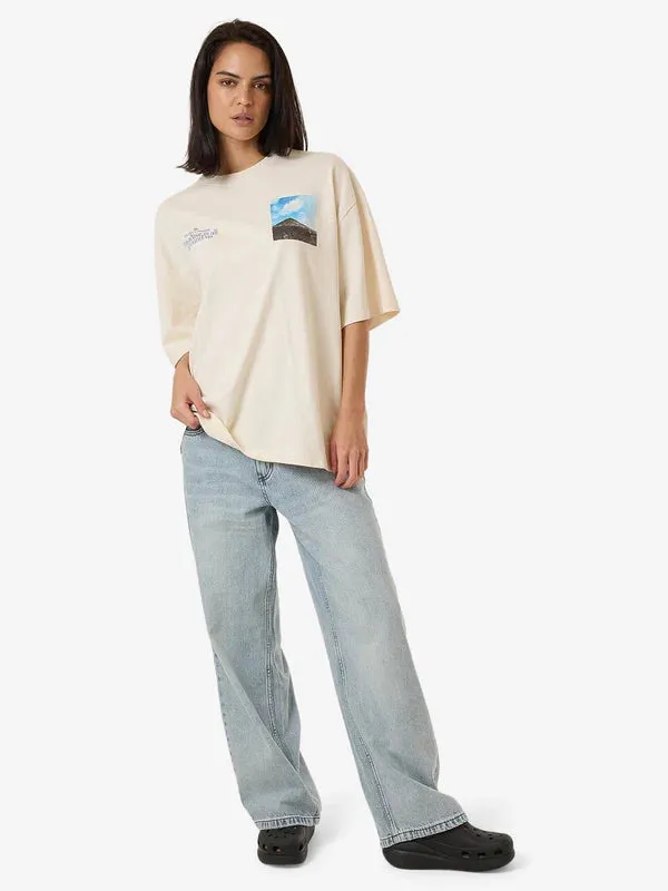 Thrills Integration Oversized Tee - Heritage White