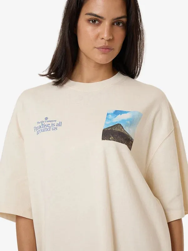 Thrills Integration Oversized Tee - Heritage White