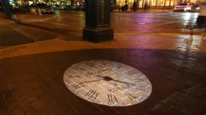 Timelapse - Clock In Downtown Fort Worth (Night)
