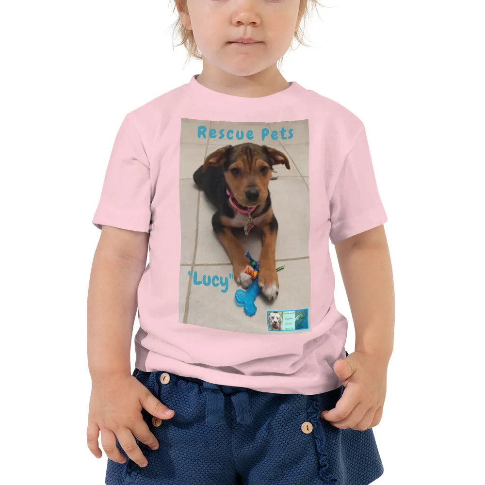 Toddler Short Sleeve Tee - Rescue Pets Collection - "Lucy"