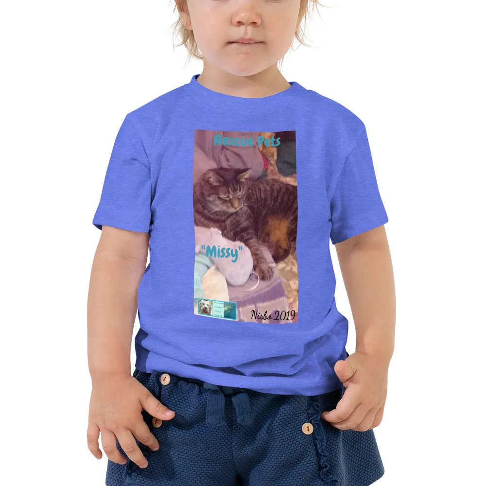 Toddler Short Sleeve Tee - Rescue Pets Collection - "Missy"