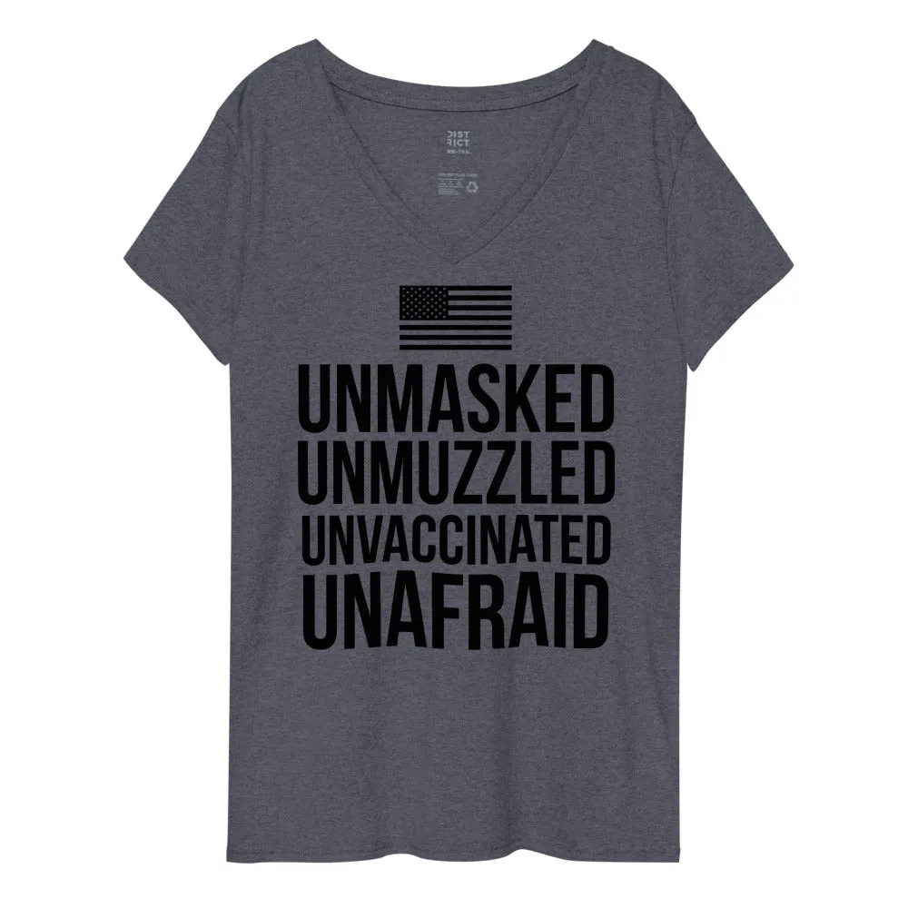 UnAfraid! Women’s recycled v-neck t-shirt