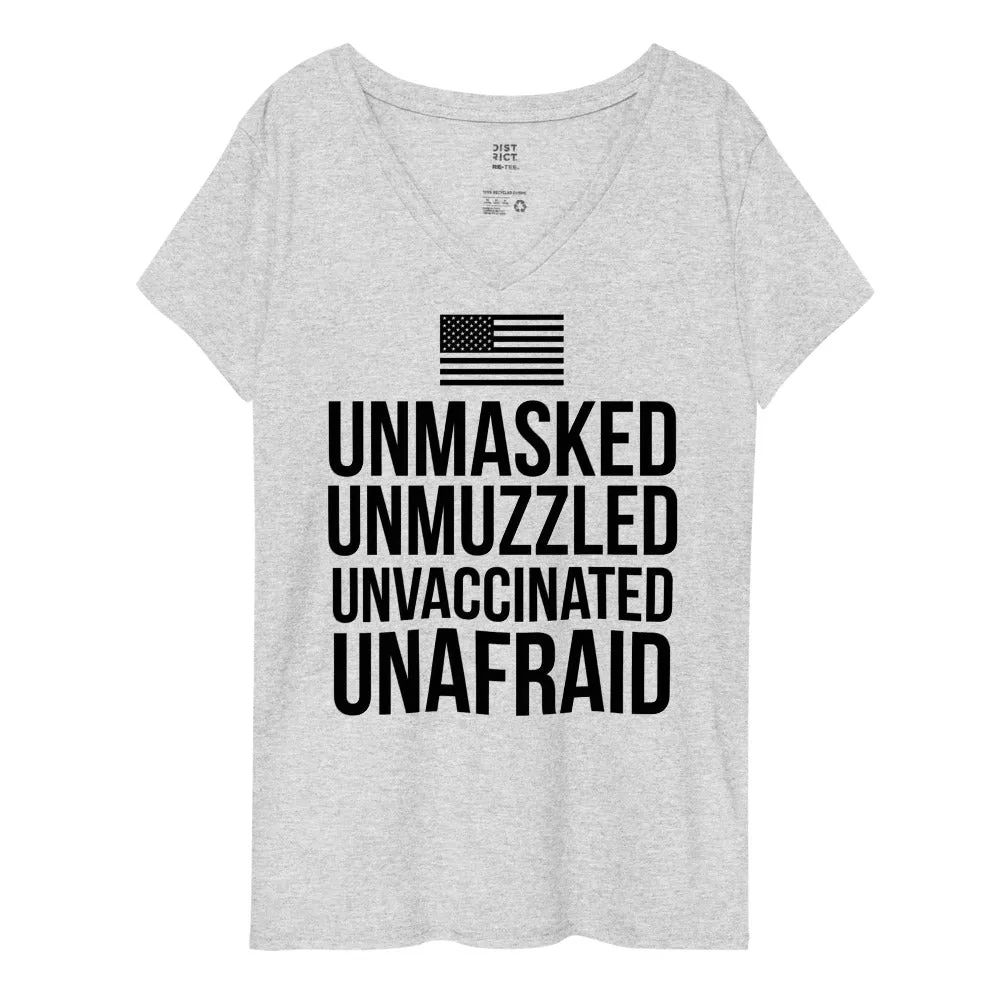UnAfraid! Women’s recycled v-neck t-shirt