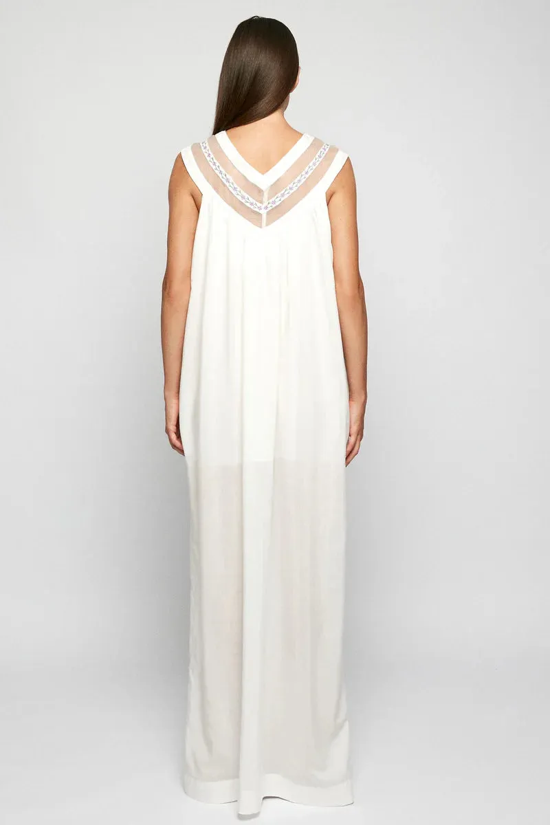V-Slip Maxi- Antique White