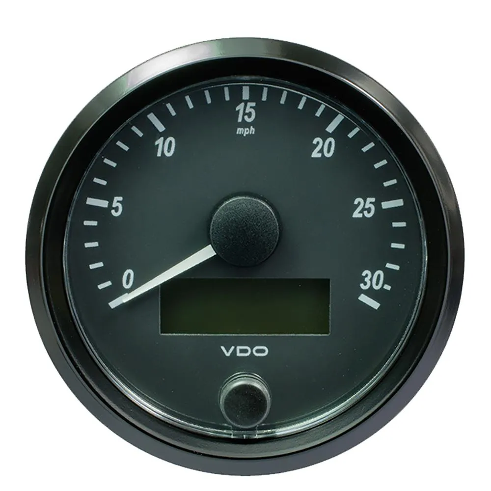 VDO SingleViu 80mm (3-1/8") Speedometer - 30 MPH