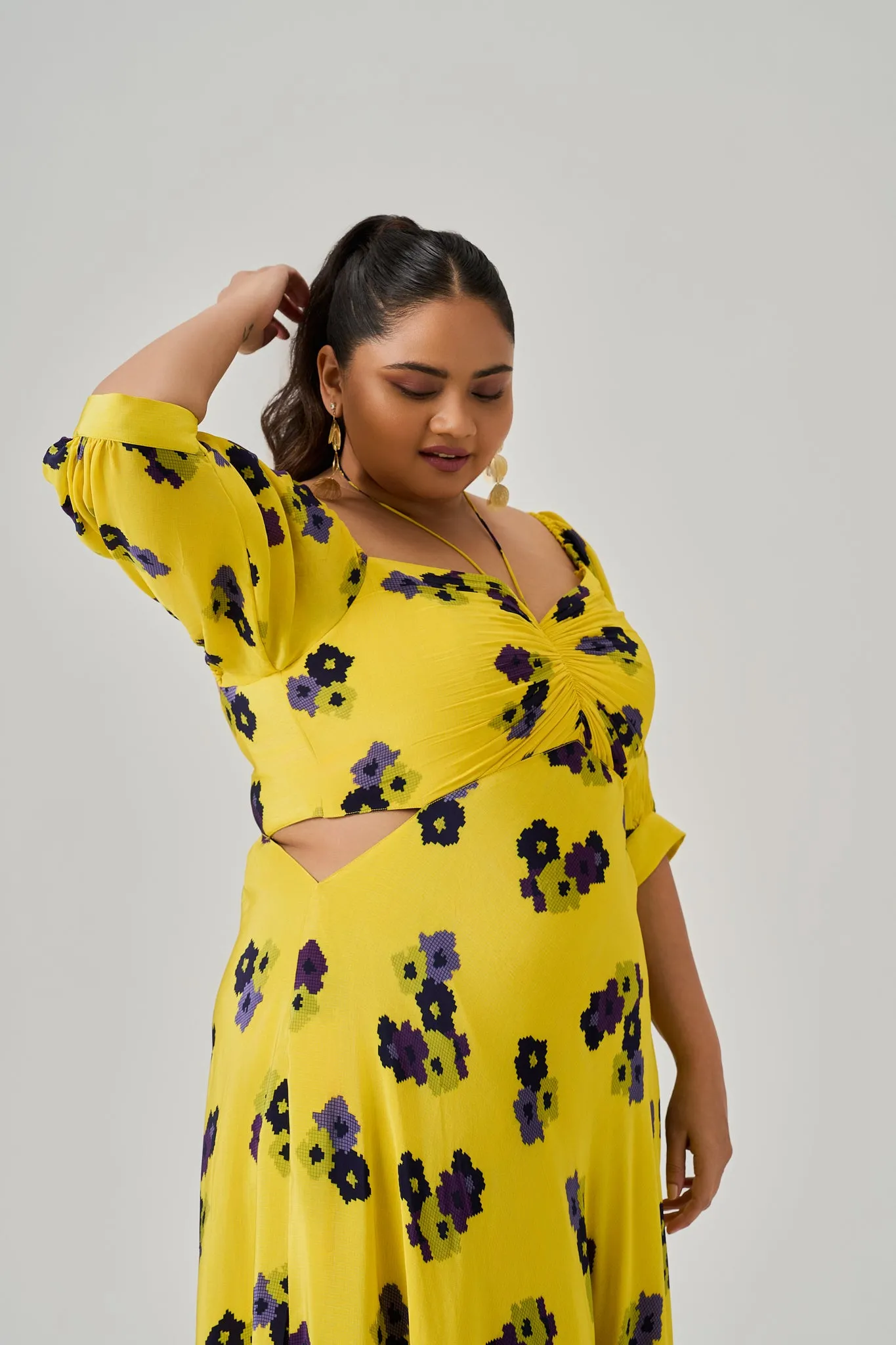 VECTOR RUCHED DRESS