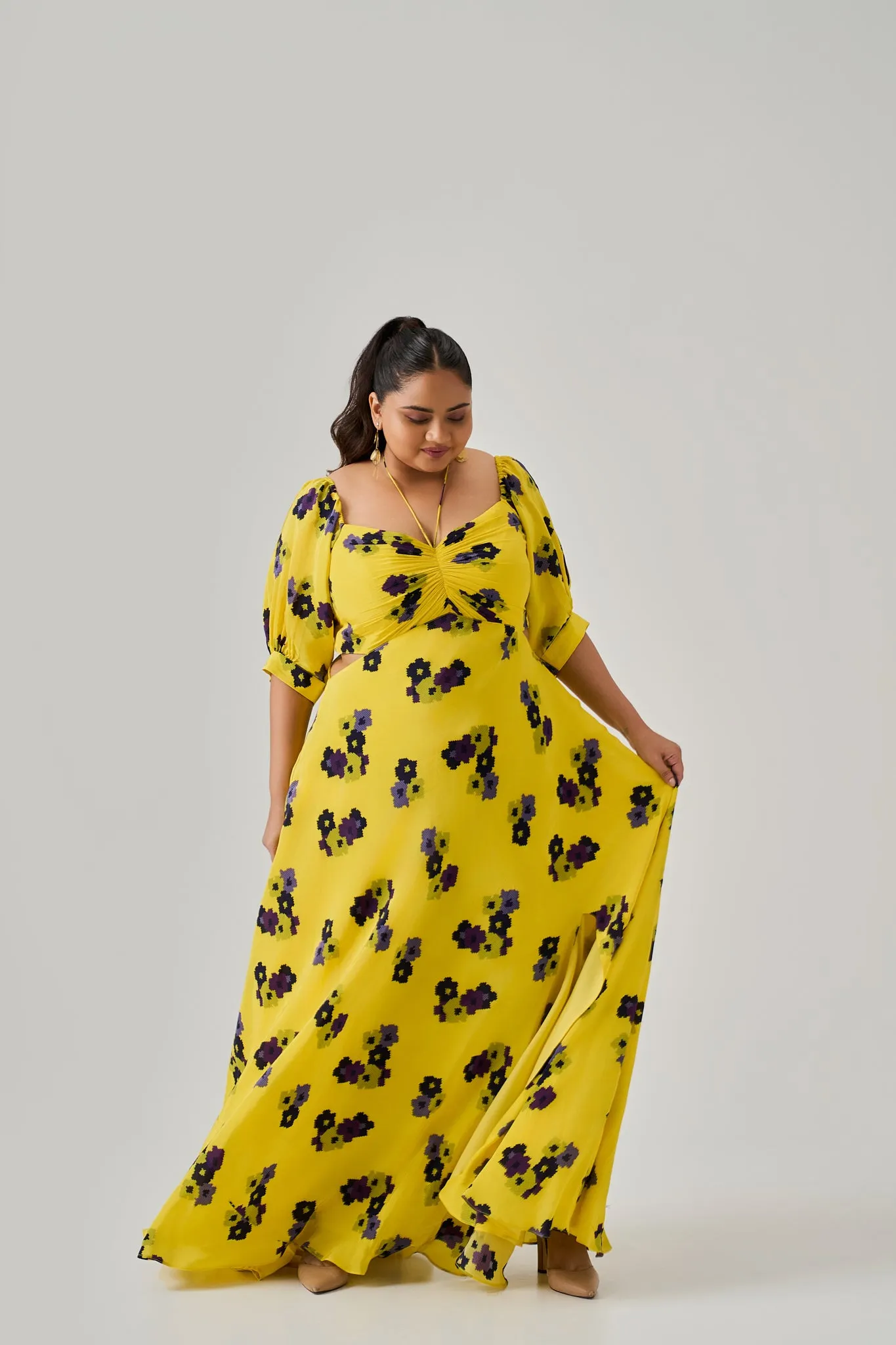 VECTOR RUCHED DRESS