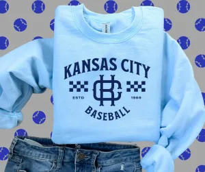 Vintage Kansas City Light Blue Graphic Sweatshirt