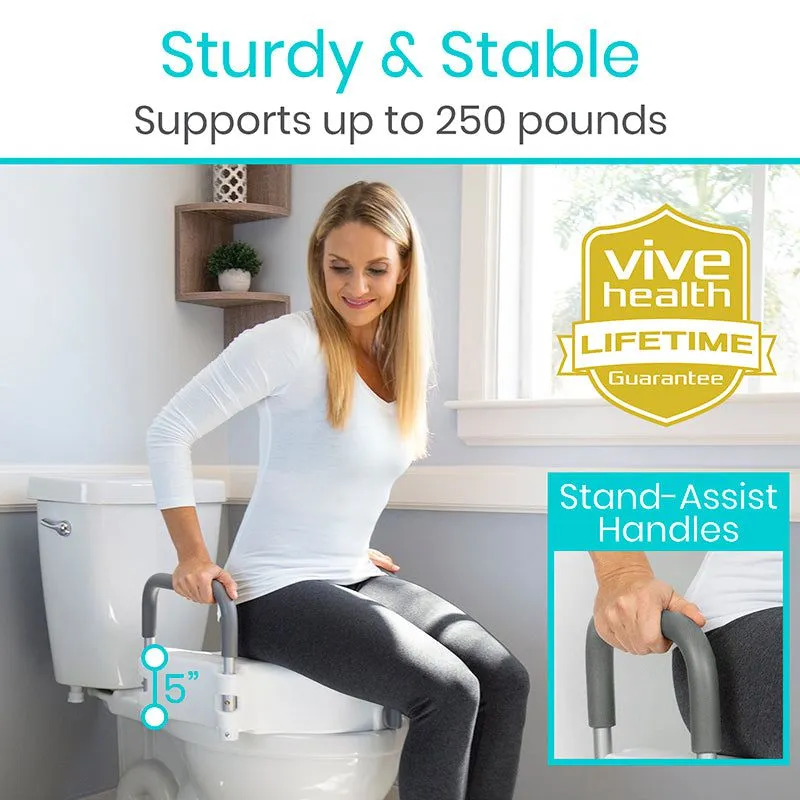 Vive Health Raised Toilet Seat