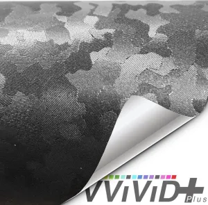 VVIVID  Black Stealth Camouflage Micro Pattern