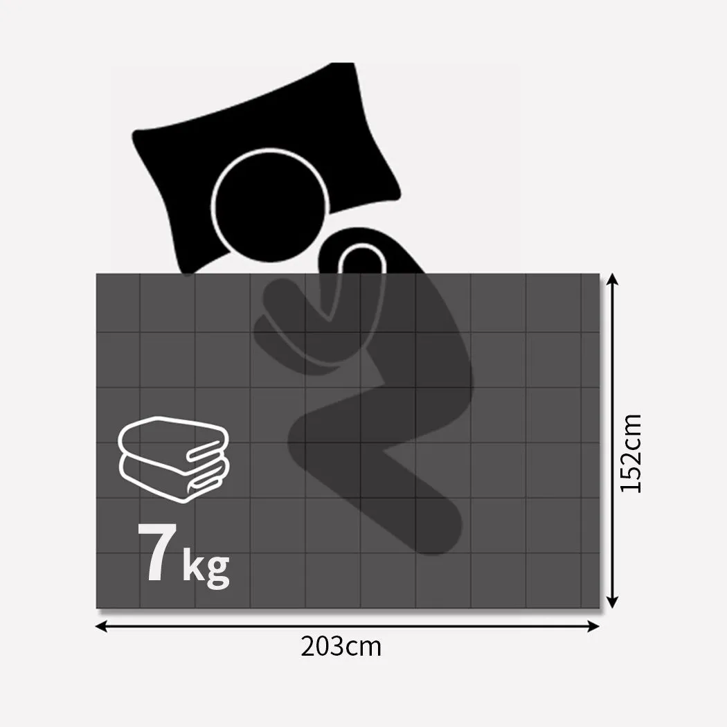 Weighted Blanket Heavy Gravity Deep Relax 7KG Adult Double Grey