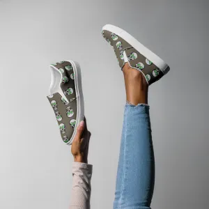 Women’s Clover Skull Slip-On Shoes