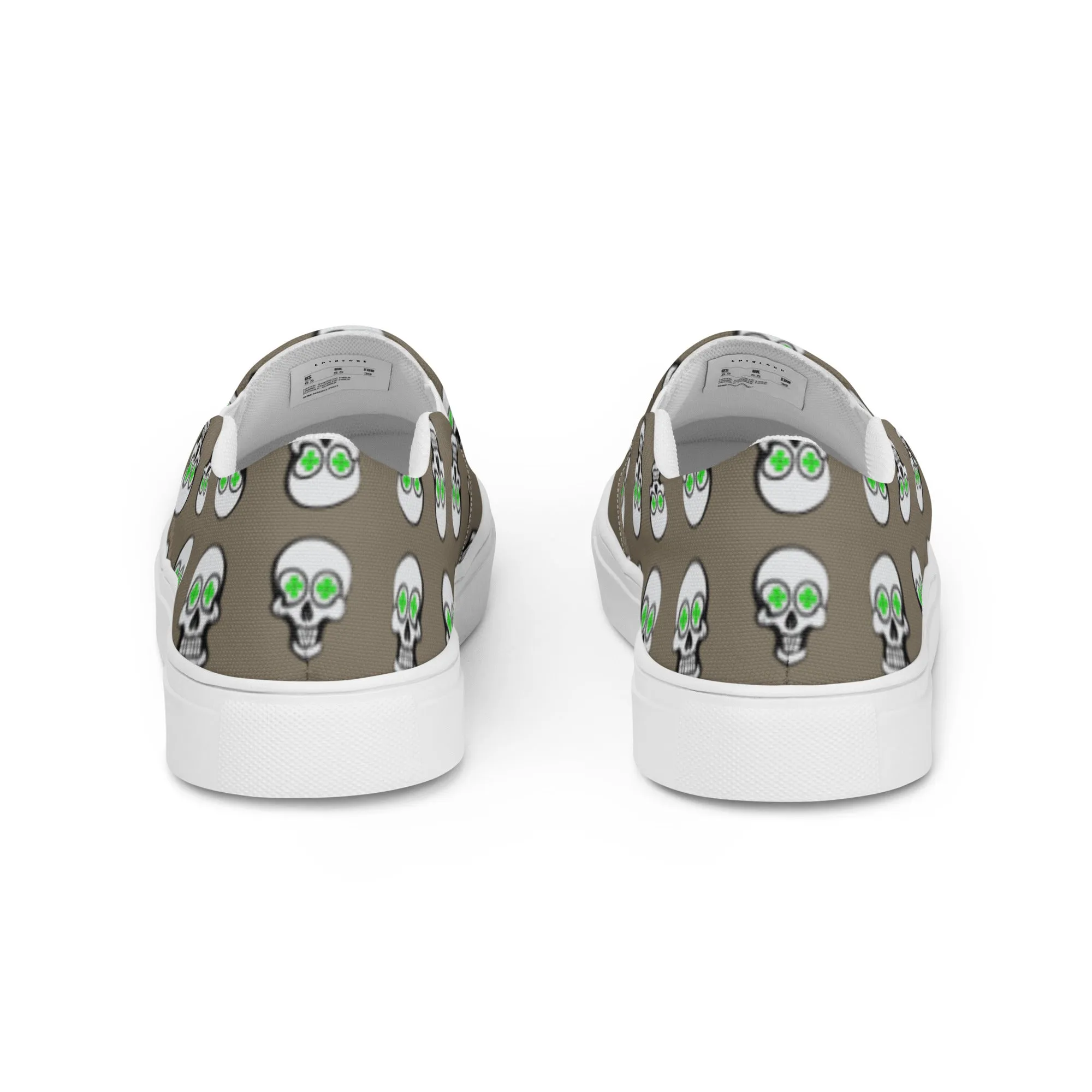Women’s Clover Skull Slip-On Shoes