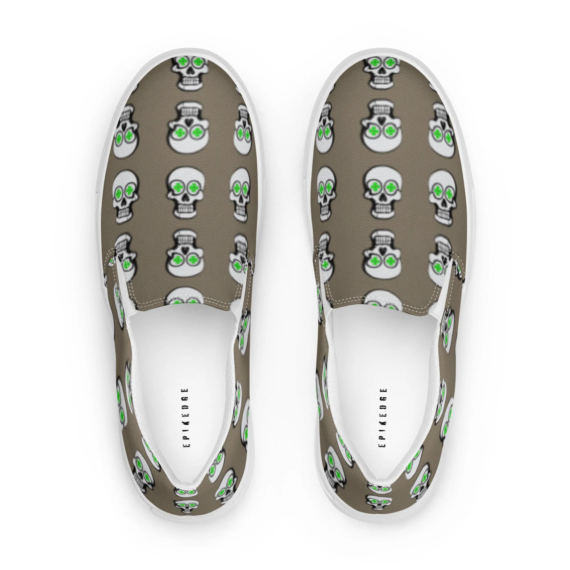 Women’s Clover Skull Slip-On Shoes