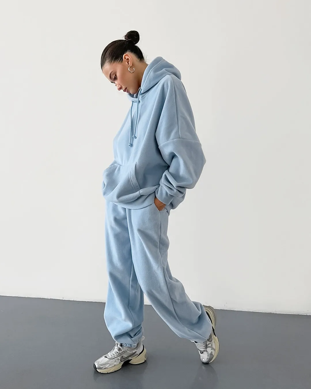 Women’s Comfy Oversized Lounge Jogger Set with Pocket Details