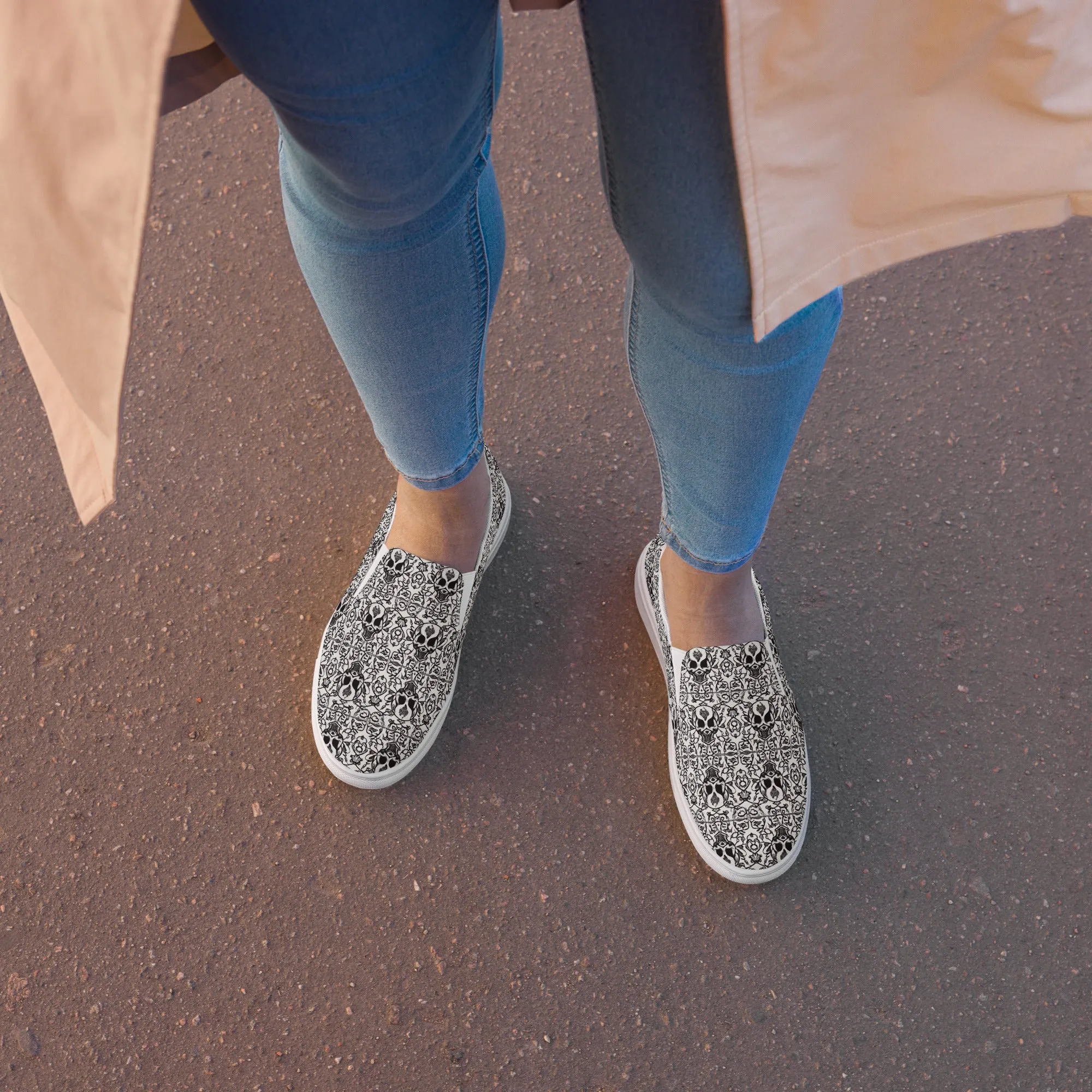 Women’s Skull Cathedral Slip-On Shoes