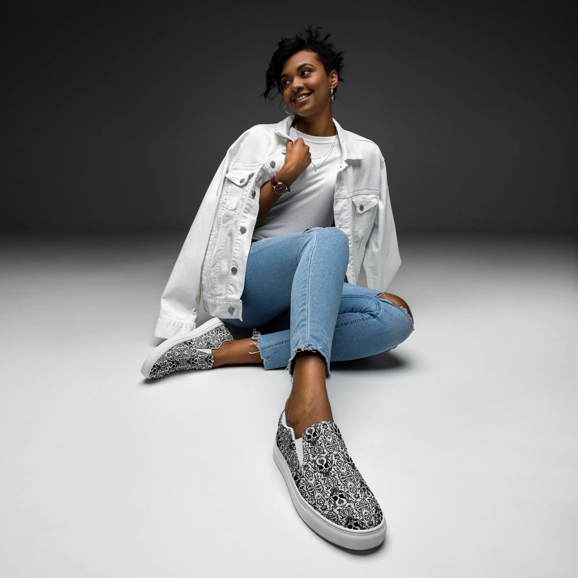 Women’s Skull Cathedral Slip-On Shoes
